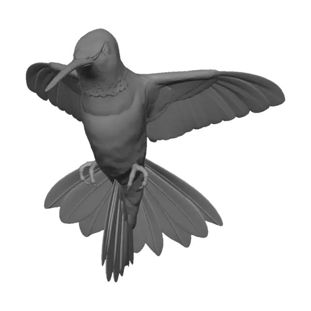 3D model for Emerald Hummingbird in Flight