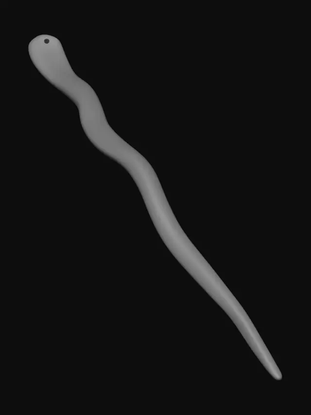 3D model for S-shaped metal tool