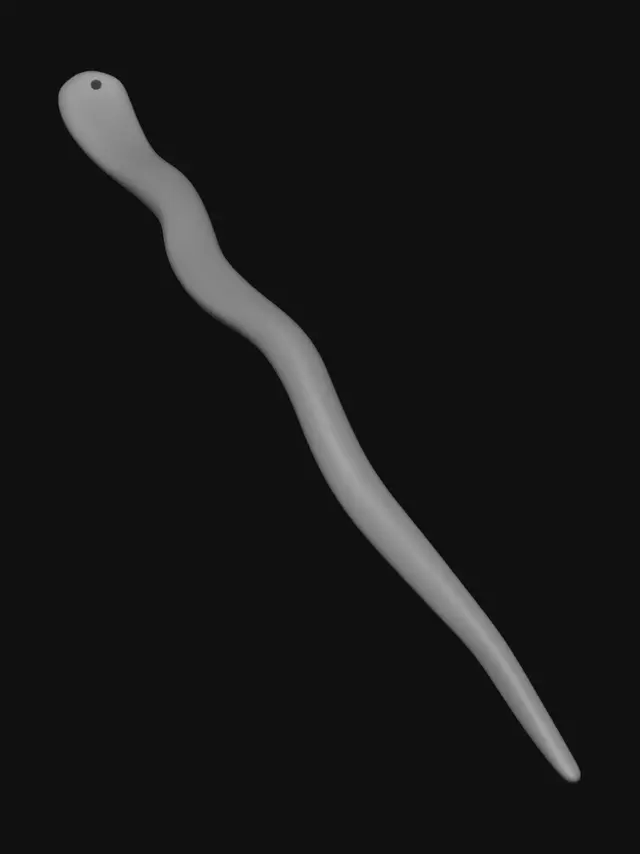 3D model for S-shaped metal tool