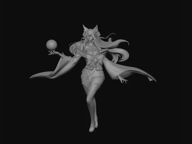 3D model for Celestial Fox Sorceress