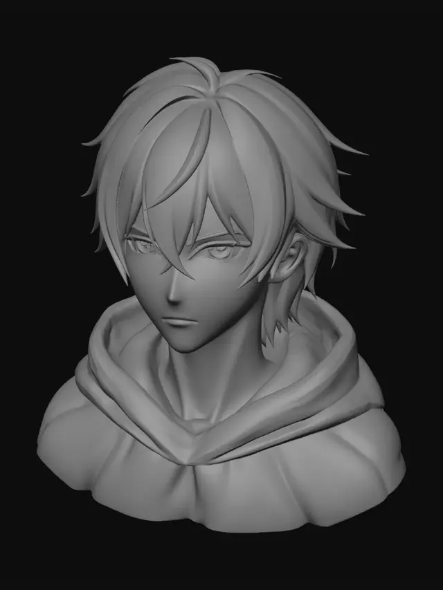 3D model for Calm Azure Gaze