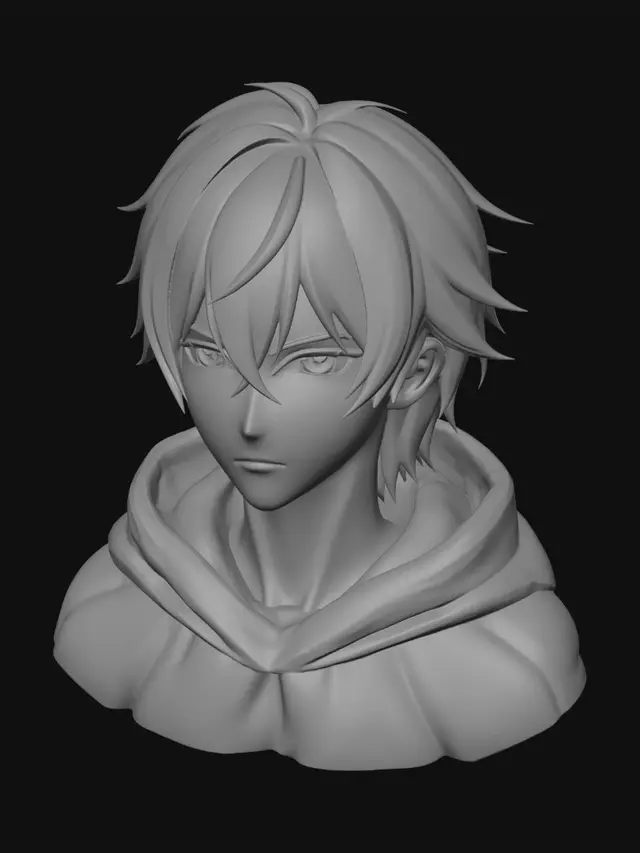 3D model for Calm Azure Gaze
