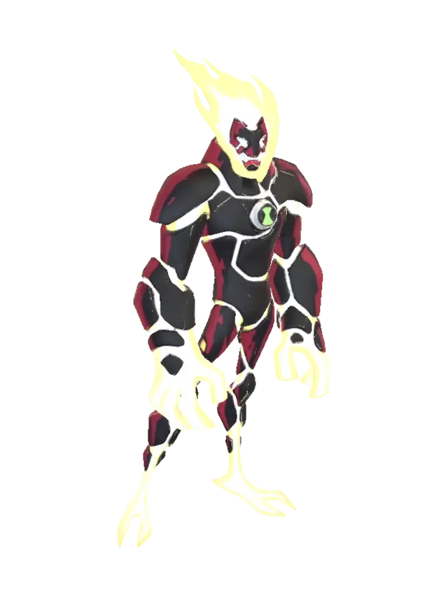 Inferno ben 10 - Heat 3D model, vytvořený pomocí AI