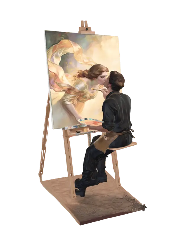 The Artist’s Muse 3D model, vytvořený pomocí AI