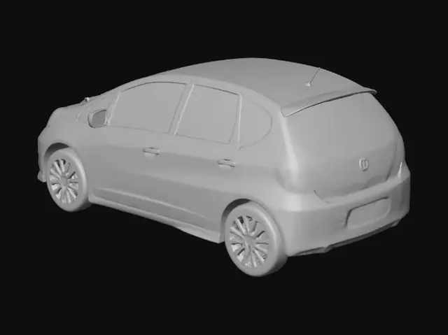 3D model for Red Honda Fit Hatchback