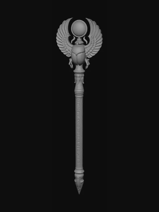 3D model for Scarab Sun Scepter