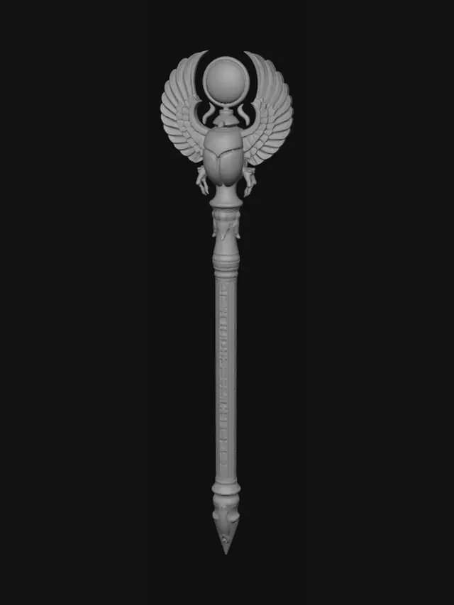 3D model for Scarab Sun Scepter