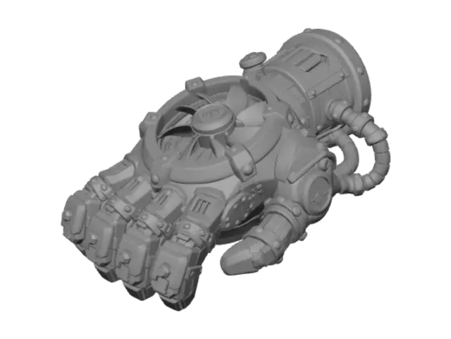 3D model for Azure Turbine Gauntlet