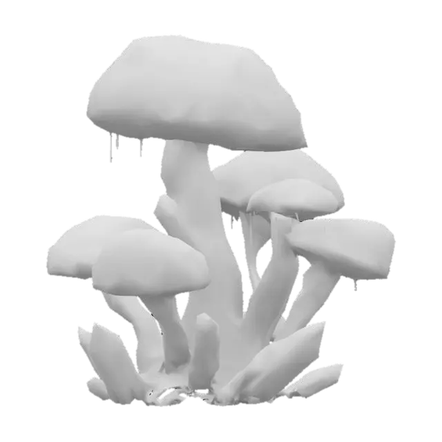 3D model for Luminous Mushrooms