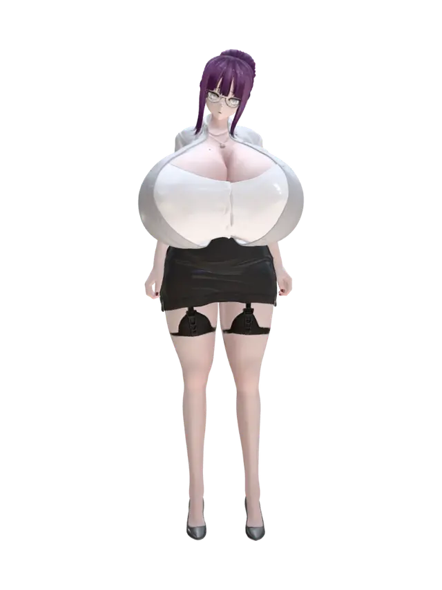 English teacher - Academic 3D model, vytvořený pomocí AI