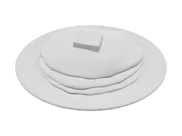 3D model for Stack of Pancakes, #food#