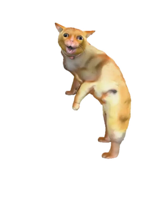 Cat on Stairs - Step 3D model, vytvořený pomocí AI