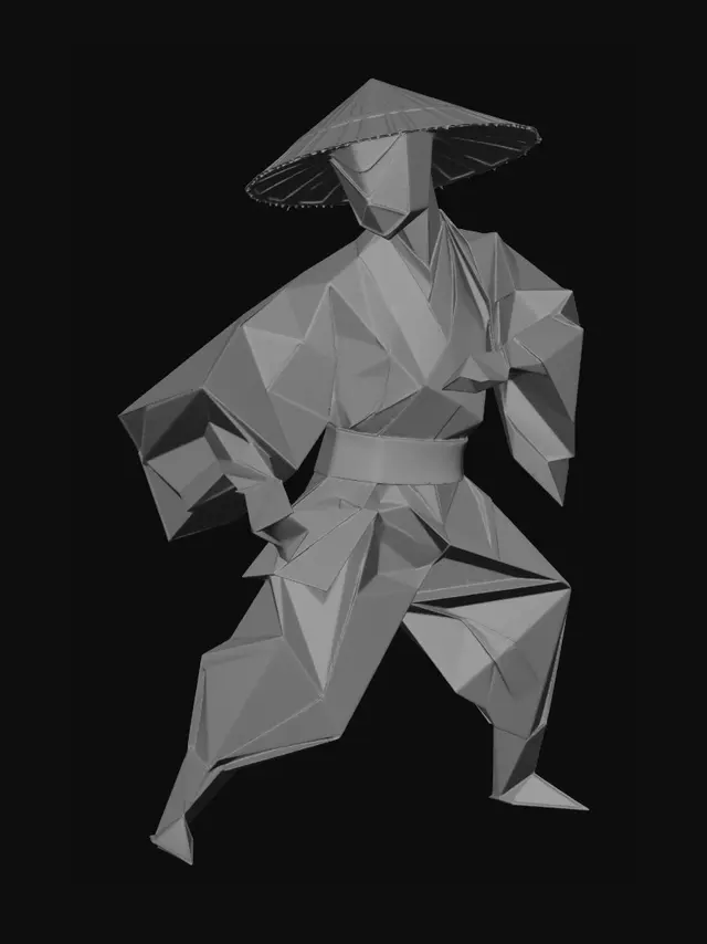 3D model for Origami Samurai
