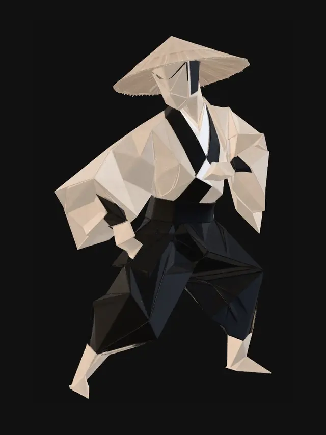 3D model for Origami Samurai
