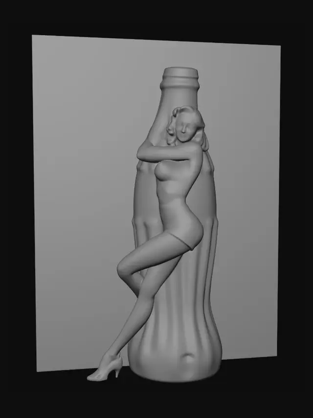 3D model for Coca-Cola Pin-Up Girl