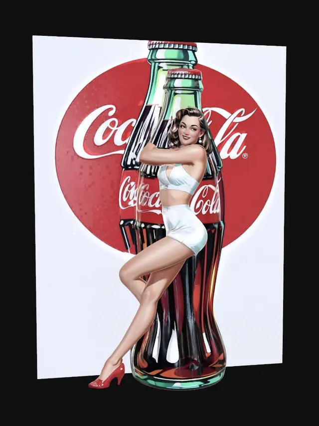 3D model for Coca-Cola Pin-Up Girl
