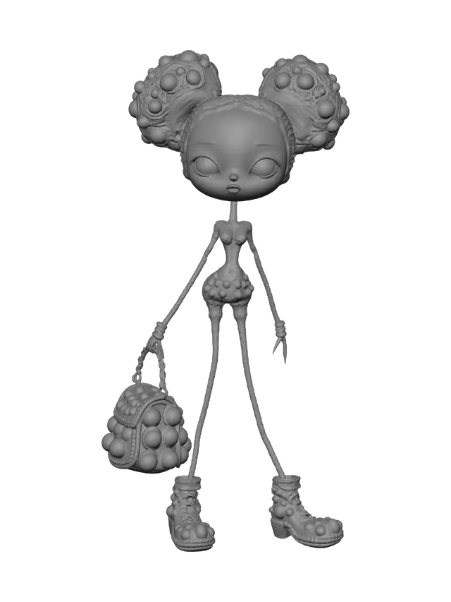 3D model for Golden Bead Goddess