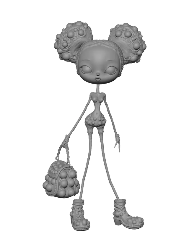 3D model for Golden Bead Goddess