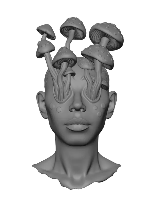 3D model for Mushroom Crown