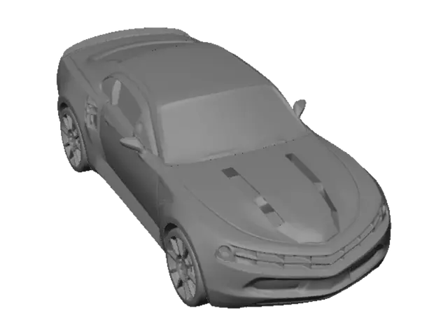 3D model for Vibrant Camaro Graffiti Top View