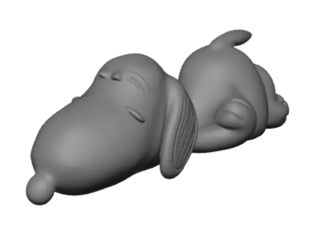 3D model for Sleeping Snoopy