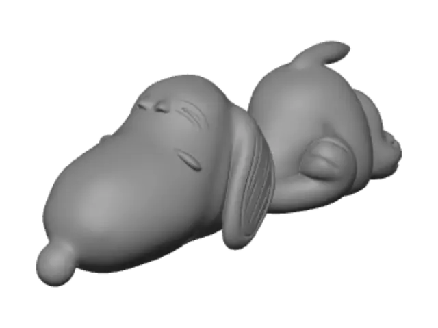 3D model for Sleeping Snoopy