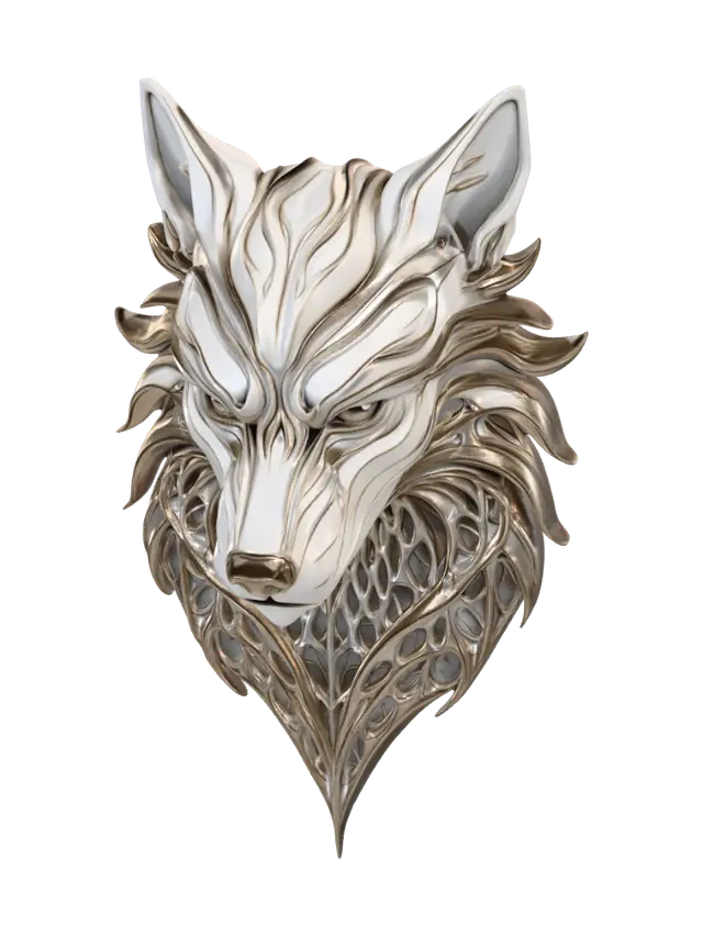 Heartbound Wolf - Fantasywolf AI 생성 3D 모델