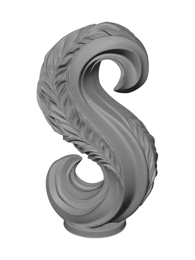 3D model for Feathered S-Curve