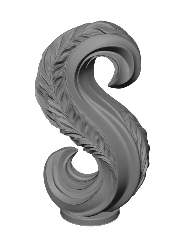 3D model for Feathered S-Curve