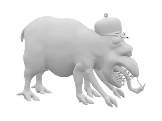 3D model for [Ukraine] Primachenko Spotted Beast, #AroundTheWorld#