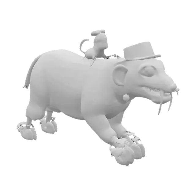 3D model for [Ukraine] Primachenko Whimsical Tiger Ride, #AroundTheWorld#