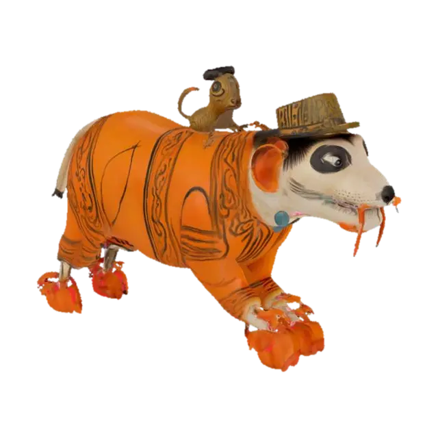 3D model for [Ukraine] Primachenko Whimsical Tiger Ride, #AroundTheWorld#