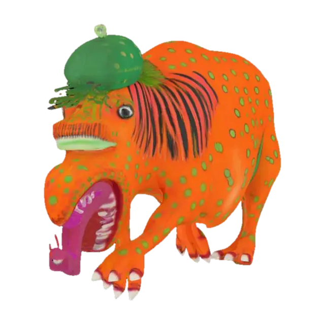 3D model for [Ukraine] Primachenko Spotted Beast, #AroundTheWorld#