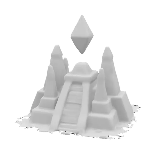 3D model for Ancient Crystal Shrine, #arch#