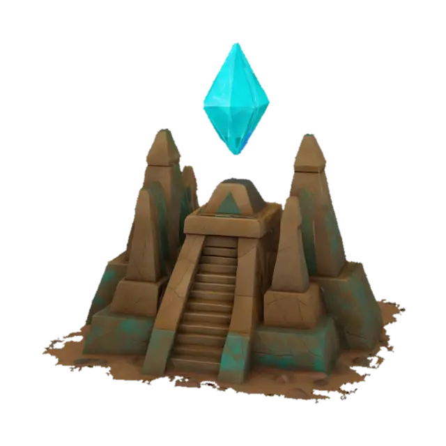 3D model for Ancient Crystal Shrine, #arch#