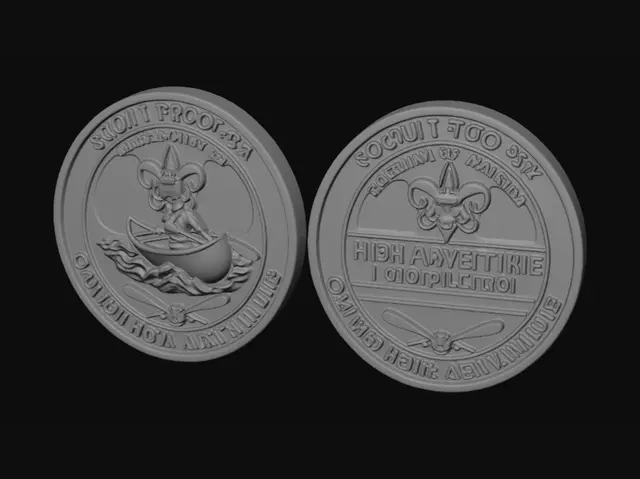 3D model for Scout Troop 554 High Adventure Medals