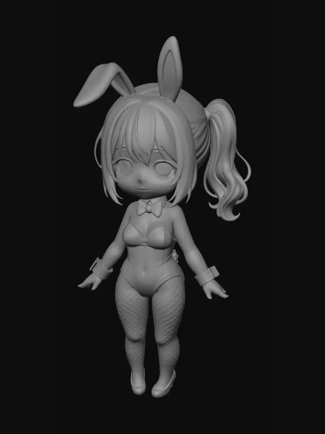 3D model for Pink Bunny Idol