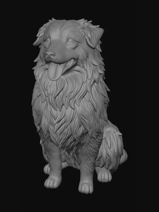 3D model for Cheerful Collie