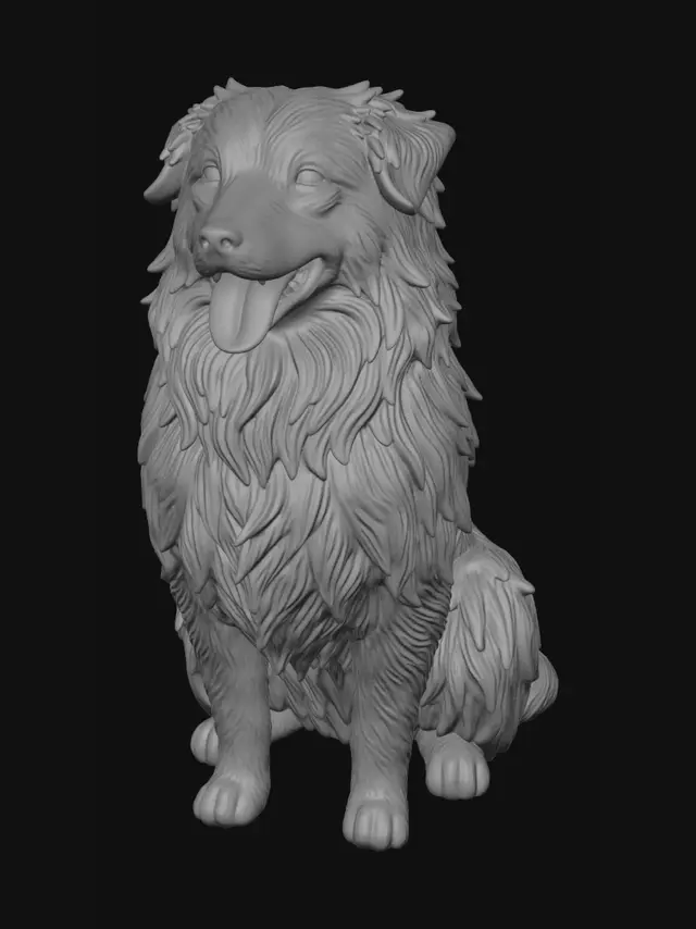 3D model for Cheerful Collie