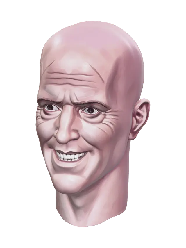 3D model for Realistic Deadpool Face