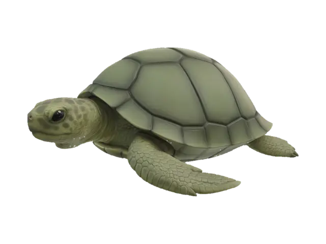 turtle - Hermit 3D model, AI generated