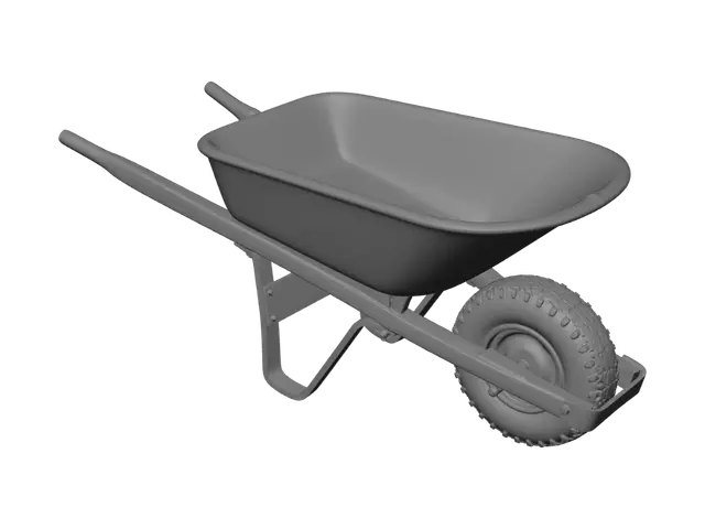 3D model for draw a wheelbarrow