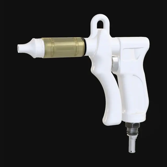 3D model for Transparent Syringe with Gold Cartridge
