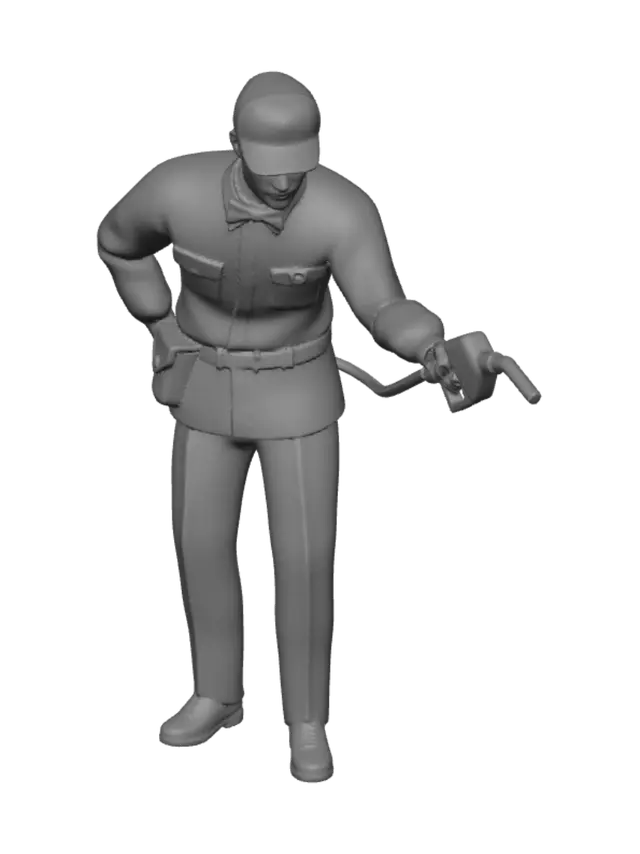 3D model for Gas Station Attendant