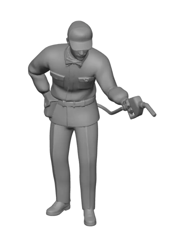 3D model for Gas Station Attendant