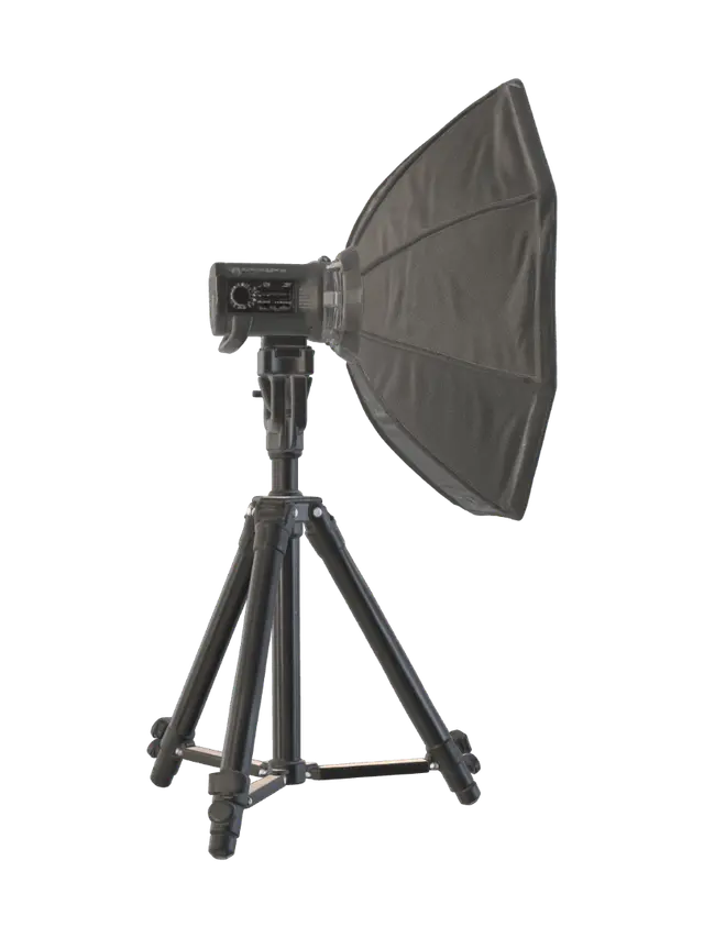 Modello 3D studio-strobe-octabox-model - Flash, generato dall’IA