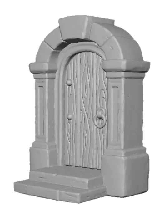 3D model for Wooden Archway Doorway
