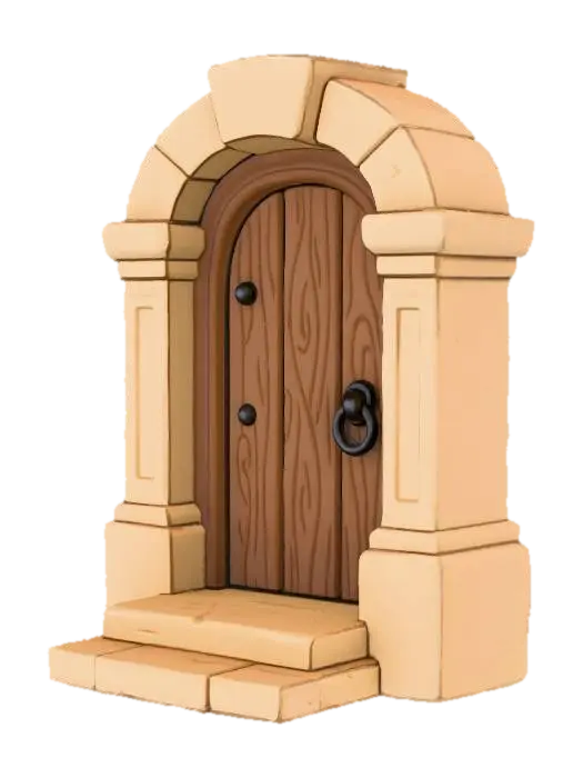 3D model for Wooden Archway Doorway