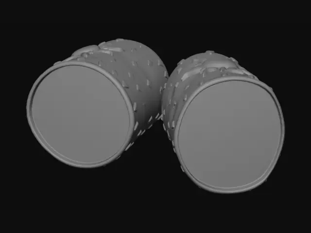 3D model for Two Sunlit Lanterns