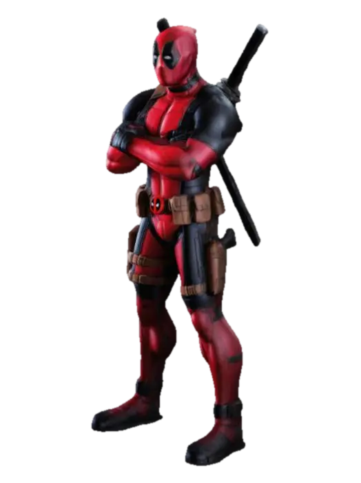 DeadPool 3D model, vytvořený pomocí AI